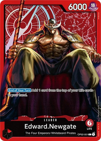 Edward.Newgate (Special Goods Set -Former Four Emperors-) - (OP02-001) - One Piece Promotion Cards - (Leader)