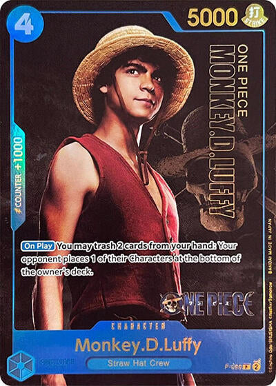 Monkey.D.Luffy (Premium Card Collection -Live Action Edition-) - (P-055) - One Piece Promotion Cards - (Promo)