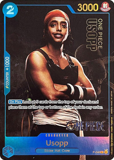 Usopp (Premium Card Collection -Live Action Edition-) - (P-049) - One Piece Promotion Cards - (Promo)