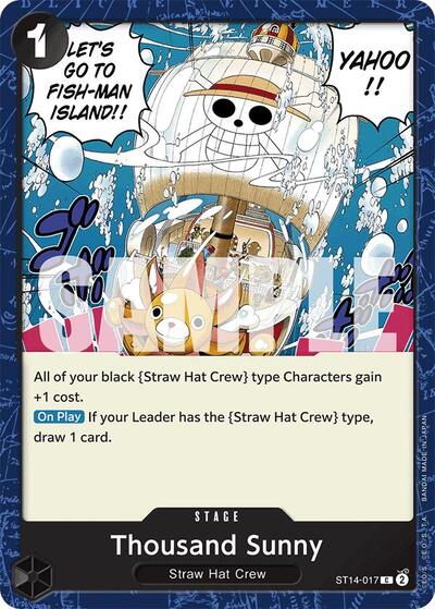 Thousand Sunny - (ST14-017) - Starter Deck 14: 3D2Y - (Common)