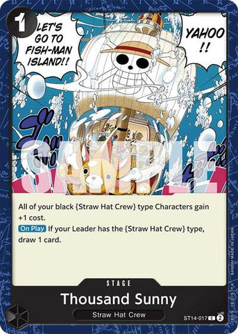 Thousand Sunny - (ST14-017) - Starter Deck 14: 3D2Y - (Common)