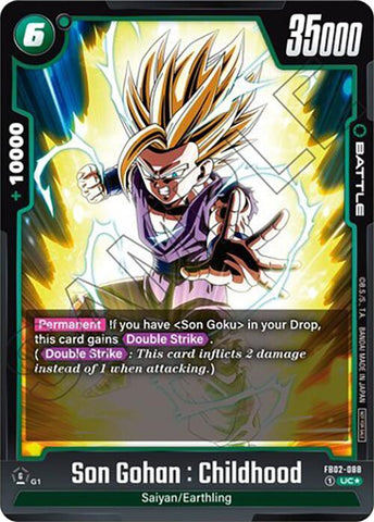 Son Gohan : Childhood (FB02-088) (Tournament Pack 02) [Fusion World Tournament Cards]