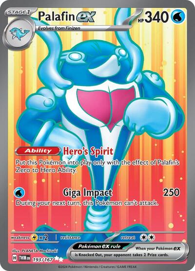 Palafin ex - (193/167) - SV06: Twilight Masquerade - (Ultra Rare)