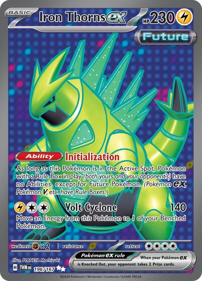 Iron Thorns ex - (196/167) - SV06: Twilight Masquerade - (Ultra Rare)