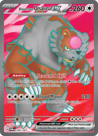 Bloodmoon Ursaluna ex - (202/167) - SV06: Twilight Masquerade - (Ultra Rare)