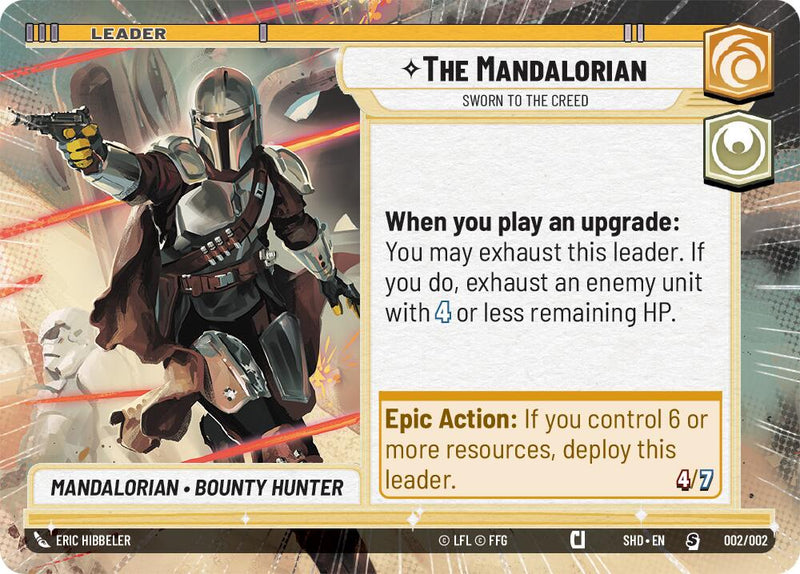 The Mandalorian - Sworn To The Creed (002/002) (Hyperspace) (Prerelease Promos) (002/002) [Shadows of the Galaxy Promos]