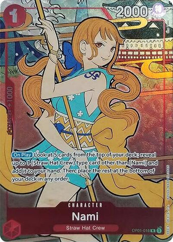 Nami (English Version 1st Anniversary Set) - (OP01-016) - One Piece Promotion Cards - (Rare)