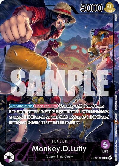 Monkey.D.Luffy (PSA Magazine) - (OP05-060) - One Piece Promotion Cards - (Leader)