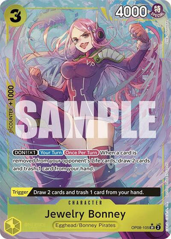 Jewelry Bonney (Parallel) - (OP08-105) - Two Legends - (Super Rare)