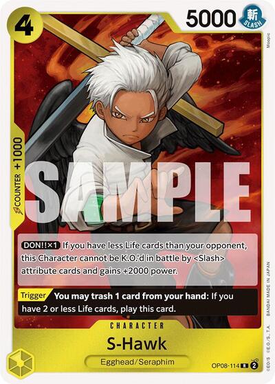 S-Hawk - (OP08-114) - Two Legends - (Rare)