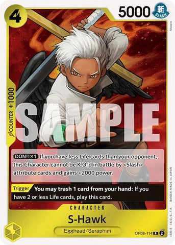 S-Hawk - (OP08-114) - Two Legends - (Rare)