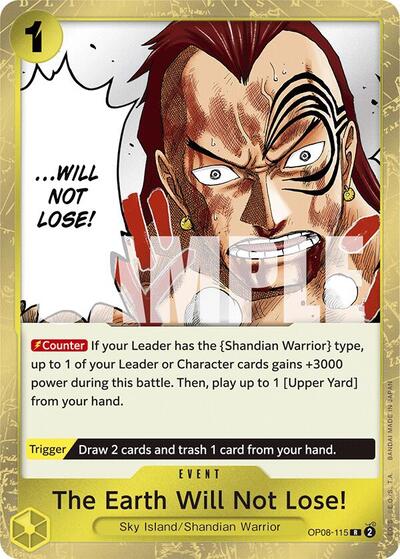 The Earth Will Not Lose! - (OP08-115) - Two Legends - (Rare)