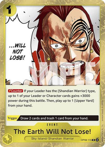 The Earth Will Not Lose! - (OP08-115) - Two Legends - (Rare)