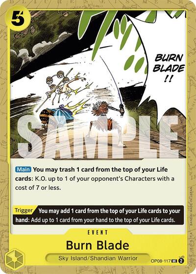 Burn Blade - (OP08-117) - Two Legends - (Uncommon)
