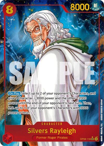 Silvers Rayleigh (Parallel) - (OP08-118) - Two Legends - (Secret Rare)