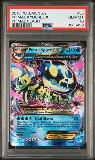 PSA 10 - Primal Clash - Primal Kyogre EX