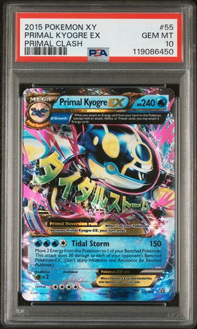 PSA 10 - Primal Clash - Primal Kyogre EX #55
