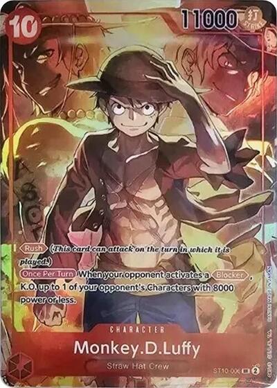 Monkey.D.Luffy (Treasure Booster Set) - (ST10-006) - One Piece Promotion Cards - (Super Rare)