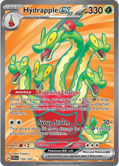 Hydrapple ex - (156/142) - SV07: Stellar Crown - (Ultra Rare)