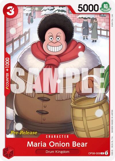 Maria Onion Bear - (OP08-009) - Two Legends Pre-Release Cards - (Common)