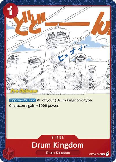 Drum Kingdom - (OP08-020) - Two Legends Pre-Release Cards - (Common)