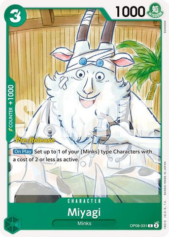 Miyagi - (OP08-031) - Two Legends Pre-Release Cards - (Common)