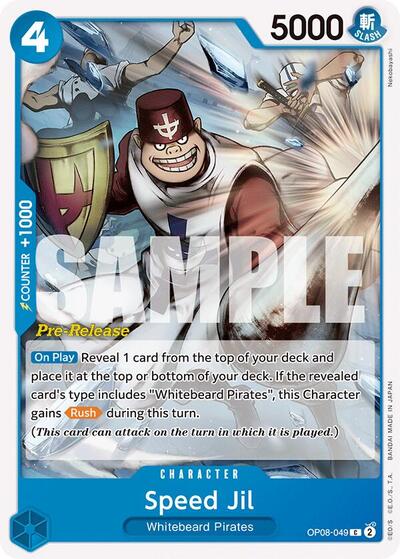 Speed Jil - (OP08-049) - Two Legends Pre-Release Cards - (Common)