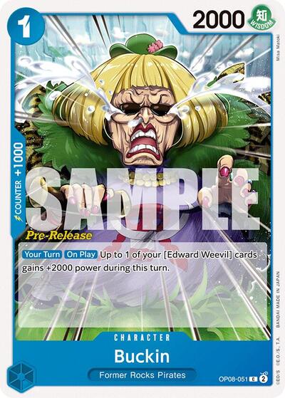 Buckin - (OP08-051) - Two Legends Pre-Release Cards - (Common)