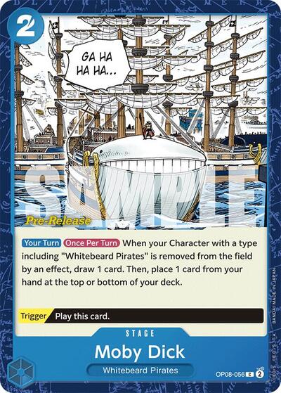 Moby Dick - (OP08-056) - Two Legends Pre-Release Cards - (Common)