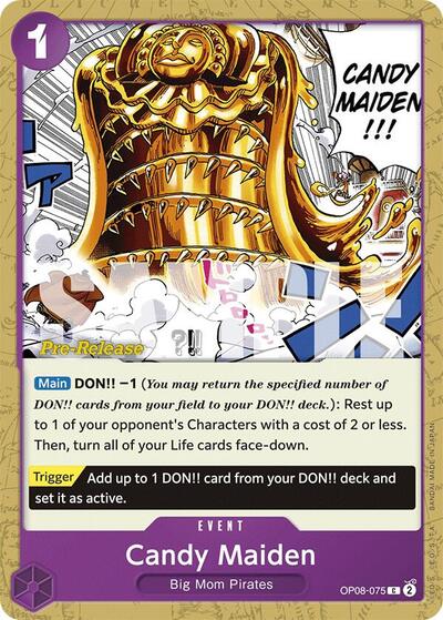 Candy Maiden - (OP08-075) - Two Legends Pre-Release Cards - (Common)