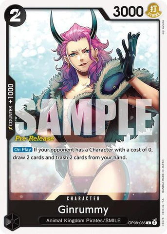 Ginrummy - (OP08-086) - Two Legends Pre-Release Cards - (Common)