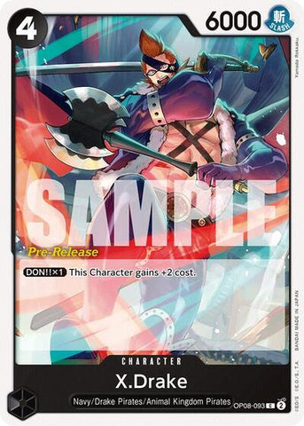 X.Drake - (OP08-093) - Two Legends Pre-Release Cards - (Common)