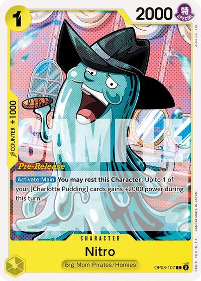 Nitro - (OP08-107) - Two Legends Pre-Release Cards - (Common)