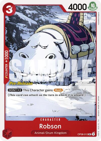 Robson - (OP08-013) - Two Legends Pre-Release Cards - (Uncommon)