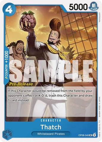 Thatch - (OP08-045) - Two Legends Pre-Release Cards - (Uncommon)