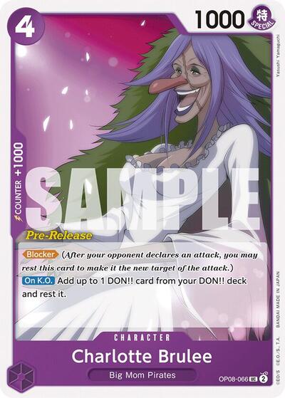 Charlotte Brulee - (OP08-066) - Two Legends Pre-Release Cards - (Uncommon)