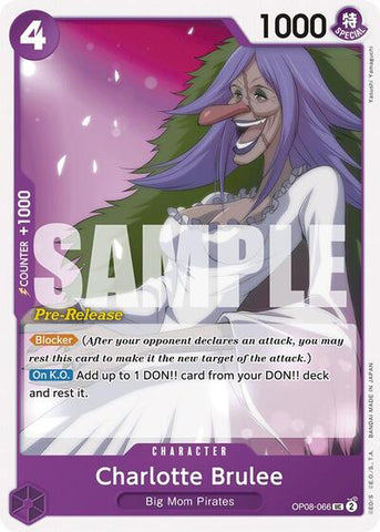 Charlotte Brulee - (OP08-066) - Two Legends Pre-Release Cards - (Uncommon)
