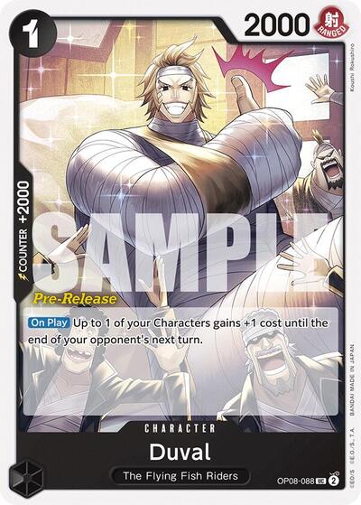 Duval - (OP08-088) - Two Legends Pre-Release Cards - (Uncommon)