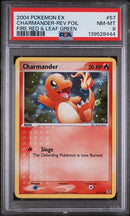 PSA 8 - Fire Red & Leaf Green - Charmander Reverse Holo