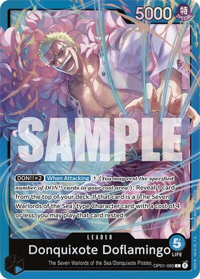 Donquixote Doflamingo - (OP01-060) - Starter Deck 17: BLUE Donquixote Doflamingo - (Leader)