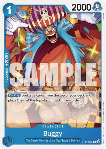 Buggy - (ST17-003) - Starter Deck 17: BLUE Donquixote Doflamingo - (Common)