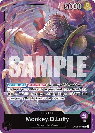 Monkey.D.Luffy - (OP05-060) - Starter Deck 18: PURPLE Monkey.D.Luffy - (Leader)