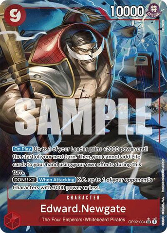 Edward.Newgate - (OP02-004) - Premium Booster -The Best- (Super Rare)