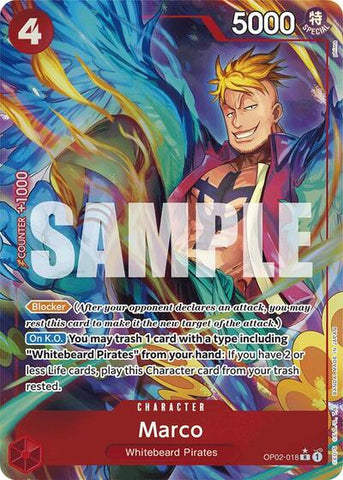 Marco - (OP02-018) - Premium Booster -The Best- (Rare)