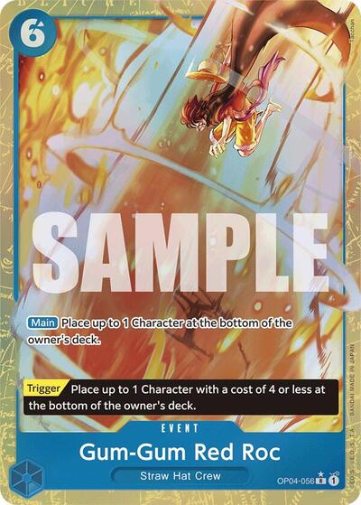 Gum-Gum Red Roc - (OP04-056) - Premium Booster -The Best- (Rare)