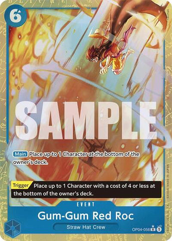 Gum-Gum Red Roc - (OP04-056) - Premium Booster -The Best- (Rare)