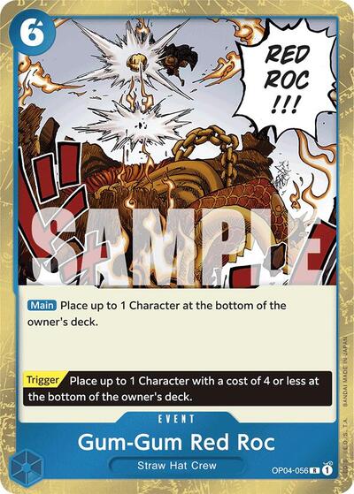 Gum-Gum Red Roc (Jolly Roger ) - (OP04-056) - Premium Booster -The Best- - (Rare)