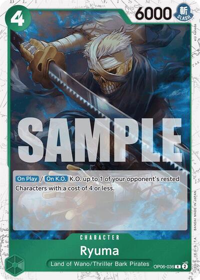 Ryuma (Jolly Roger ) - (OP06-036) - Premium Booster -The Best- - (Rare)