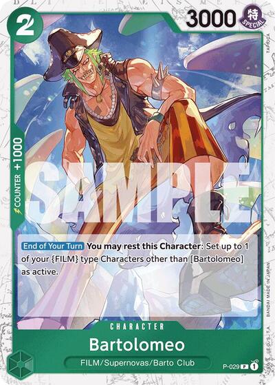 Bartolomeo (Jolly Roger ) - (P-029) - Premium Booster -The Best- - (Promo)