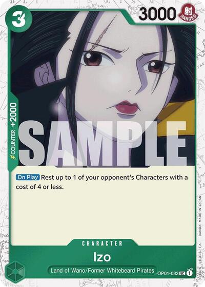 Izo (Jolly Roger ) - (OP01-033) - Premium Booster -The Best- - (Uncommon)
